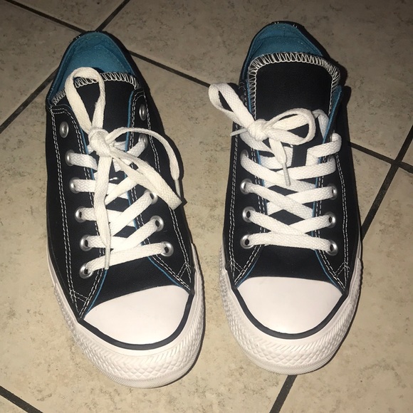 Black and Blue Converse - Picture 2 of 8